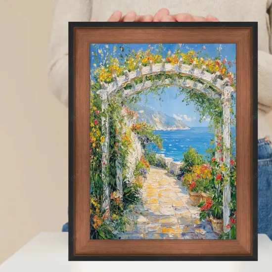 Vintage Brushed Rust Copper Black Picture Frame 11x17 frame {7}