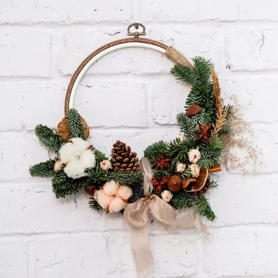 8inch Embroidery Hoop Frame Imitated Wood Embroidery Circle Round Display Frame Ring Cross Stitch Hoops Embroidery Hoops Set for Art Craft Sewing and Hanging, Rug Punch Set {3}