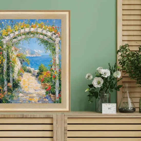 Gold Brushed ModernContemporaryScoop Picture Frame 27x40 frame {5}