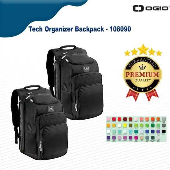 OGIO&reg; Tech Organizer Backpack Black {2}
