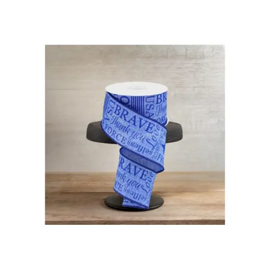 2.5" United States Air Force Ribbon: Blue (10 Yards) {3}