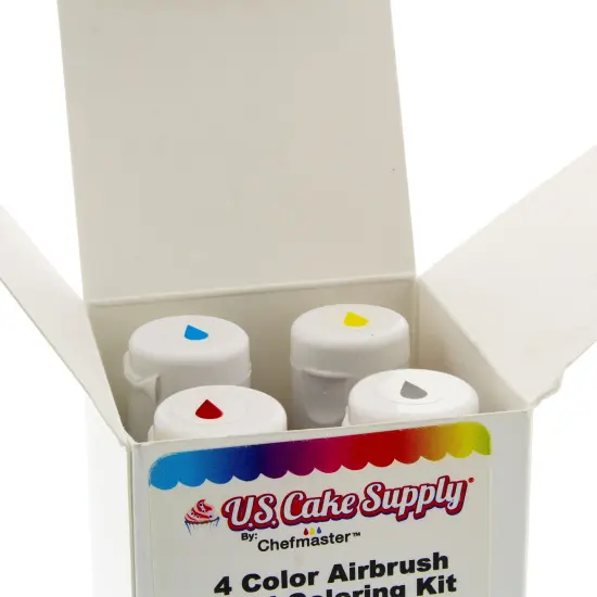 Chefmaster 4-Color 19ml Airbrush Cake Color Set {5}