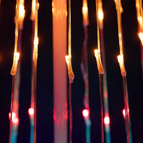 Northlight LED Lighted Multi-Function Outdoor Christmas Cone Tree - 6' - Multi-Color White {7}