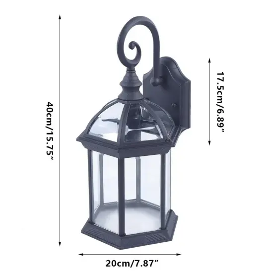 Outdoor Wall Light Fixture Exterior Wall Lantern Sconce Porch Light Waterproof {5}