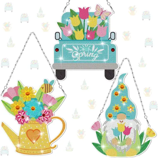 3 Pcs Spring Diamond Painting Kits {1}