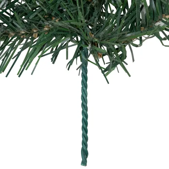 Northlight Flocked Madison Pine Artificial Christmas Garland - 9' x 10" - Unlit Green {6}
