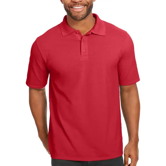 Gildan Hammer Pique Polo T-Shirt, Pure Cotton Short Sleeve Assorted Color Men's Tee Navy {9}