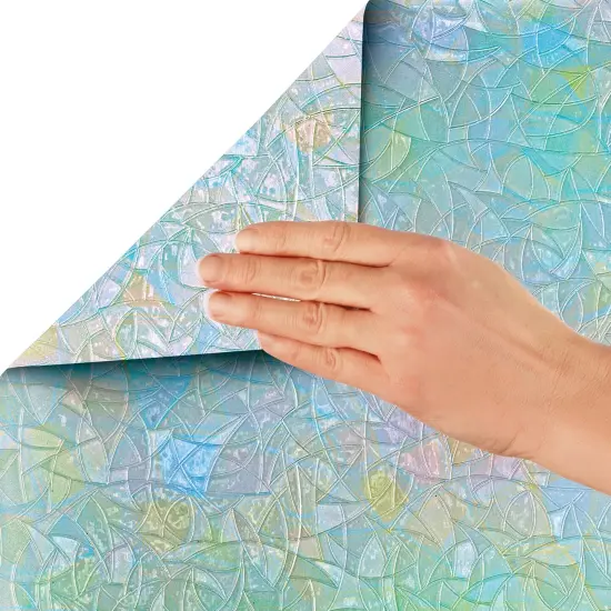 Collections Etc Removable Cut-to-Fit Privacy Rainbow Window Cling {1}