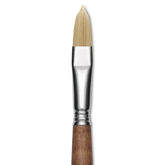 Escoda Futura Synthetic Bristle Brush - Series 5414, Filbert, Size 14, Long Handle {1}