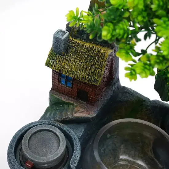 Rockery Fountain Waterfall Feng Shui Desktop Water Sound Atomizing Humidifier {3}