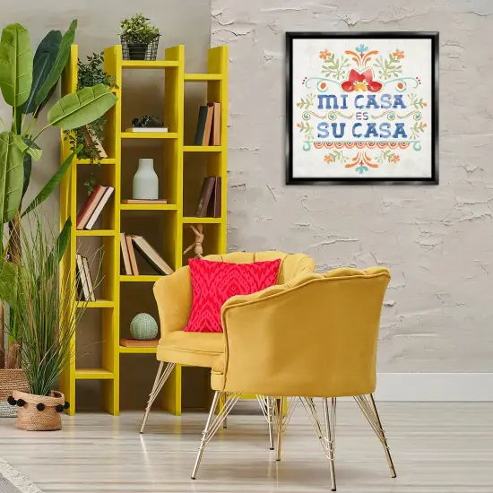 Stupell Industries Su Casa Hogar Acogedor Framed Floater Canvas Wall Art Black Floater Frame {2}