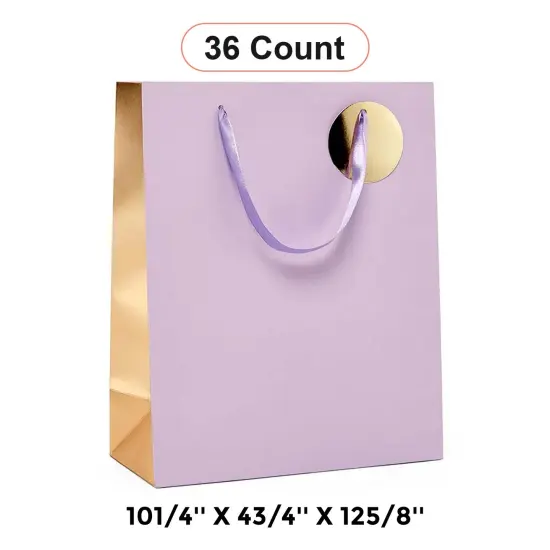 Two-Tone Euro Totes for Luxurious Packaging 10 1/4'' x 4 3/4'' x 12 5/8'' Iris {1}
