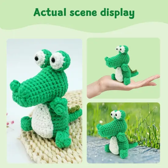 Crocodile Crochet Kit for Beginners {5}