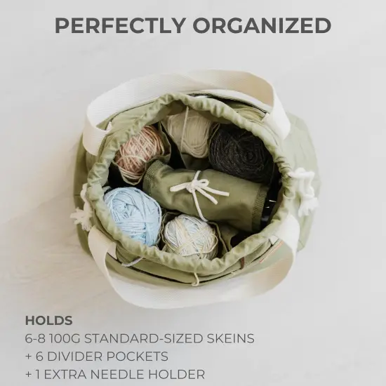 Stylish Crochet Bag Organizer Easily Organizes Your Yarn {3}