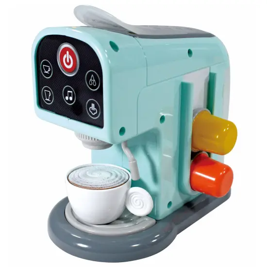 Nothing But Fun Toys: My First Coffee Maker - Teal - Light & Sound Kitchen Appliance Toy, Mug & Drink Capsule Accessories, Pretend Play Set, Kids 3+ {5}