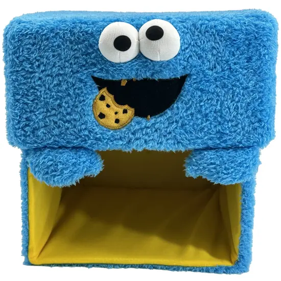 Sesame Street: Storables 8" Box - Cookie Monster - Character Themed Bin, Fabric Storage Container, Opening Top Lid, Holds Toys, Books & More, Licensed {6}