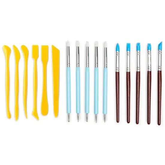 Sculpting Clay Tool Set, Polymer Clay Tools for Crafts (16 Pieces) Multicolor {1}