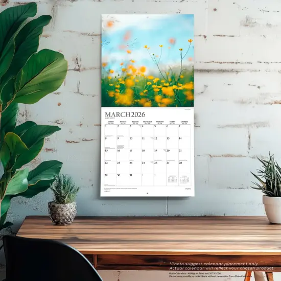 Psalms | 2026 12 x 24 Inch (Hanging) Monthly Square Wall Calendar | Foil Stamped Cover {5}