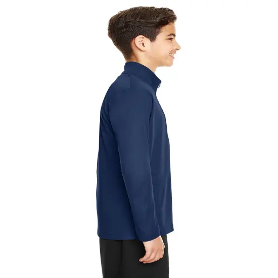 Team&reg; Youth Zone Performance Quarter-Zip Sport Forest {4}
