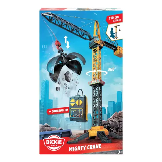 Dickie Toys 40" Giant Crane Playset , Yellow {3}