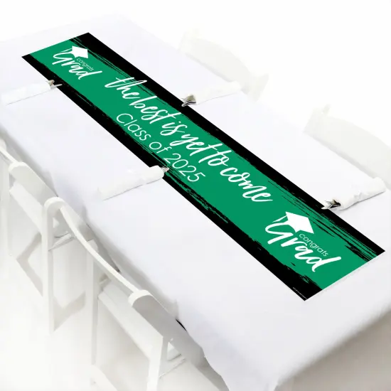 Big Dot of Happiness Green 2025 Graduation Party Decorations Party Banner {7}