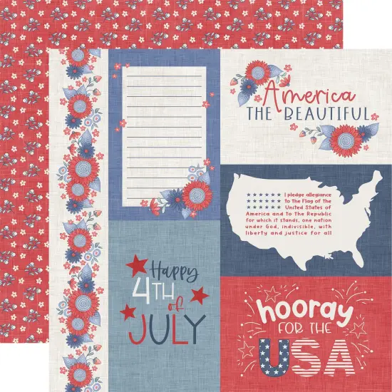 Yankee Doodle Double-Sided Cardstock 12"X12" {2}