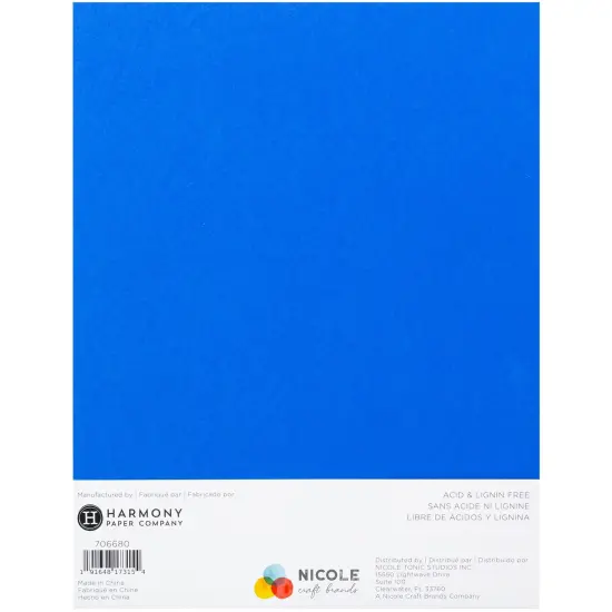 Harmony Hues 65# Cardstock 8.5"X11" 100/Pkg-Primary {3}