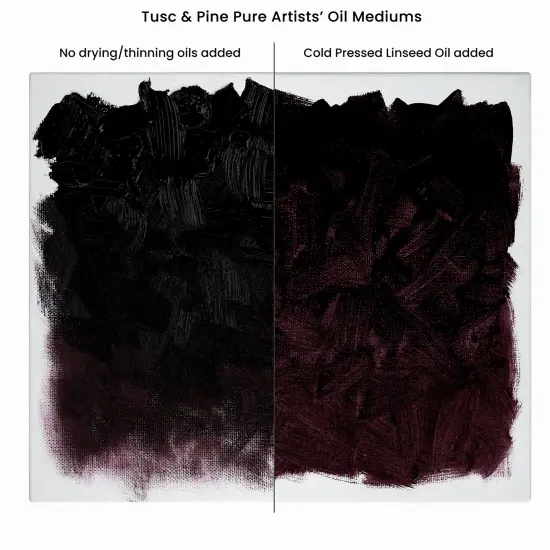 Tusc & Pine Cold Pressed Linseed Oil for Painting - Professional Artists' Paint Medium, Enhance Flow & Translucency, Solvent Free Thinner, Refined in Small Batches in North Carolina {5}
