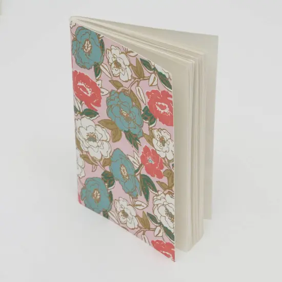 Floral Handmade Paper Notebooks - Pack of 6, 4 X 6 Inch {2}