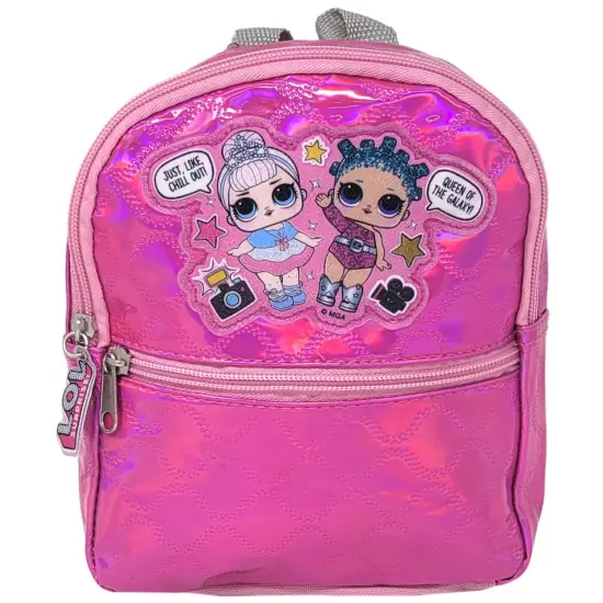 LOL Surprise Mini 9" Quilted Backpack Pink Cosmic Queen Center Stage {1}