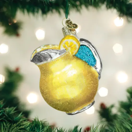 Old World Christmas 3.0 Inch Lemonade Tree Ornament , Refreshing Veverage Yellow {3}