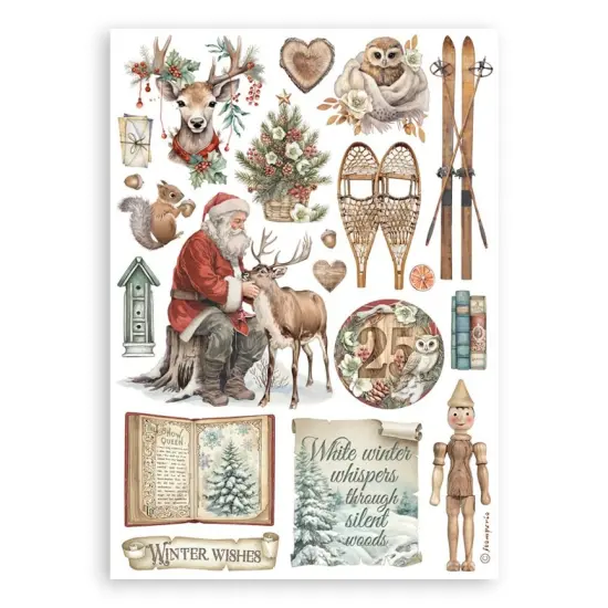 Stamperia A5 Washi Pad 8/Pkg-The Owl's House {5}