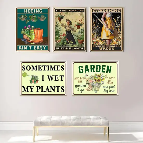5 Pack Funny Garden sign Diamond Painting kit for Beginner {4}