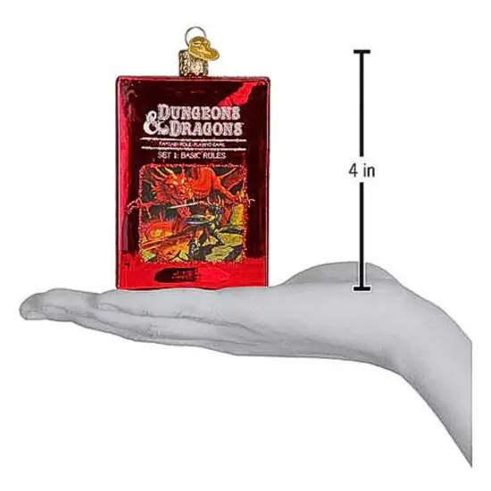 Old World Christmas 4.0 Inch Dungeons & Dragons Red Box Christmas Tree Ornament , Fantasy Role Game {2}