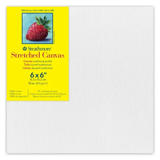 Strathmore 300 Series Stretched Cotton Canvas Traditional-3/4" Profile 6"X6" {1}