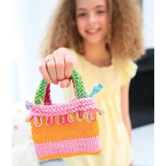 4M: Easy-To-Do: Knitting - DIY Craft Kit, Learn 2 Yarn Work Projects, Skill Building All-In-1 Set, Tools & Colorful Yarn, Beginners & Kids Ages 8+ {7}