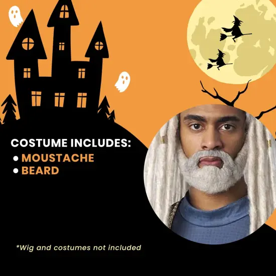 Lord of the Sea Adult Costume Moustache and Beard Set {6}