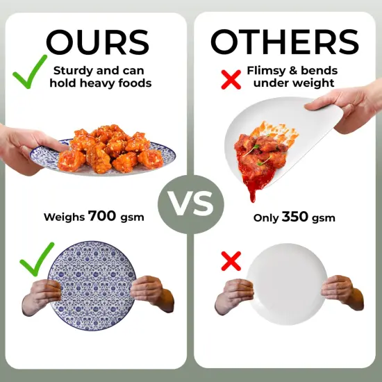 Earthtrends Heavy Duty Paper Plates for parties &ndash; Includes 8-Inch Paper Dessert Plates and 10-Inch Paper Dinner Plates &ndash; Disposable Floral Paper Plates for Parties, Weddings, Events, BBQs, Birthdays, Catering, Holidays &ndash; Elegant Tableware Set Florentine {5}