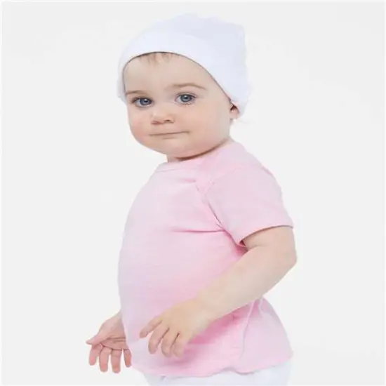 Rabbit Skins&reg; Infant Baby Rib T-Shirt-3400 White {6}