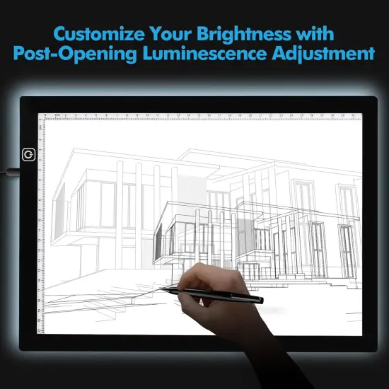 A4 Light Pad for Tracing & Weeding Vinyl, LED Copy Board Light Tracing Box Ultra-Thin Adjustable USB Power for Vinyl Weeding Tools {5}