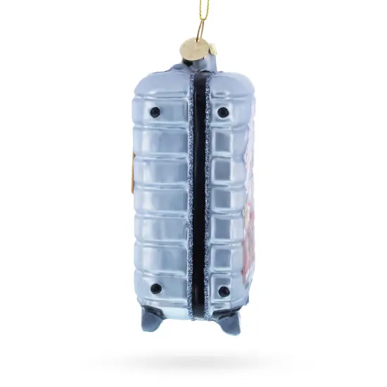 San Francisco Landmarks Suitcase Glass Christmas Ornament {5}