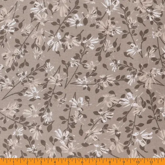 Mook Fabrics Aster Flannel Fabric [108 in. Wide] - By The Yard Roasted Cashew {3}