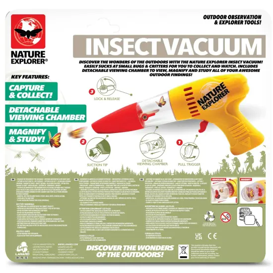Lanard Nature Explorer: Combo Pack - Critter Cage Bug Collector & Insect Vacuum - Outdoor Observation Tools, Capture & Study Insects Toys, Kids Age 3+ {6}