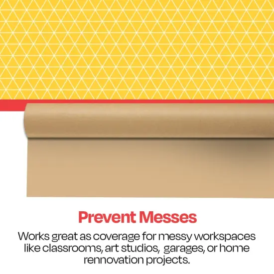 School Smart Butcher Kraft Paper Roll, 50 lbs, 36 Inches x 1000 Feet, Brown {6}