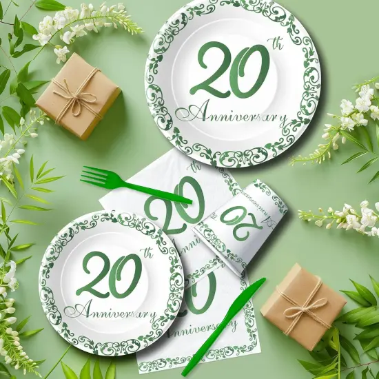 20th Anniversary Decorations Tableware {3}