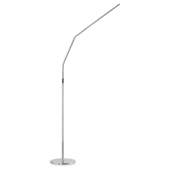 Daylight Slimline 4 LED Floor Lamp - Brushed Steel {1}