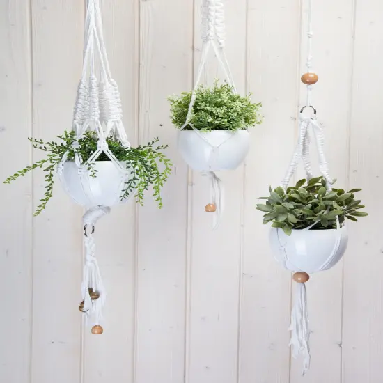 Hoooked Macrame Hanging Basket Kit W/Zpagetti Yarn {6}
