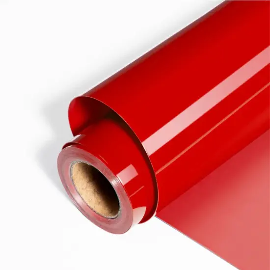 3D Puff Heat Transfer Vinyl Roll Red {1}