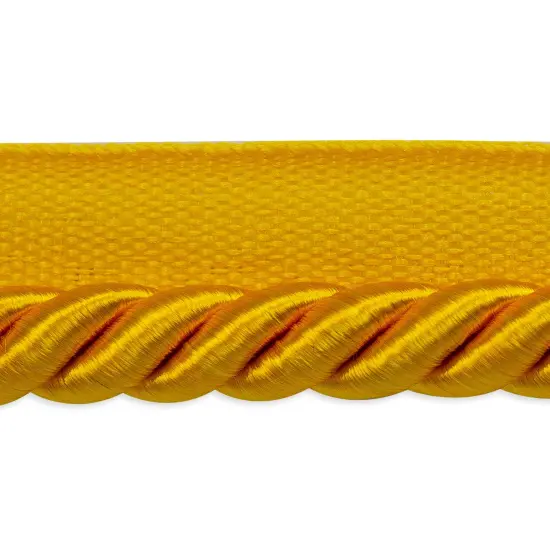 5 yards of Hilda 3/8" TwistedLip Cord Trim | 5 yard cut Yellow Gold {1}