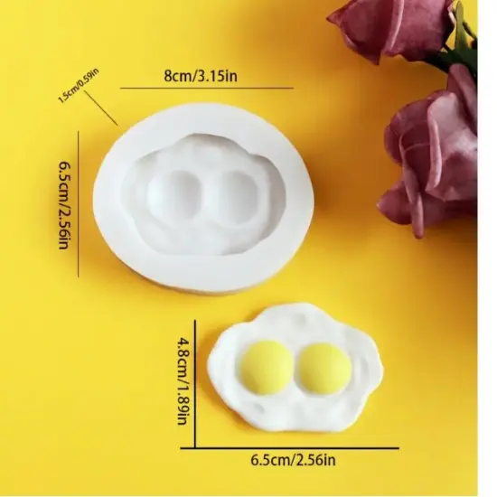 Double Poached Egg Silicone mold {2}